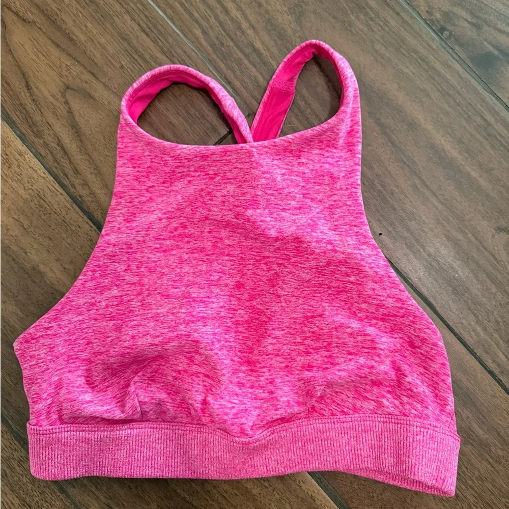 ALO Yoga Hot Pink Cross-Back Sports Bra